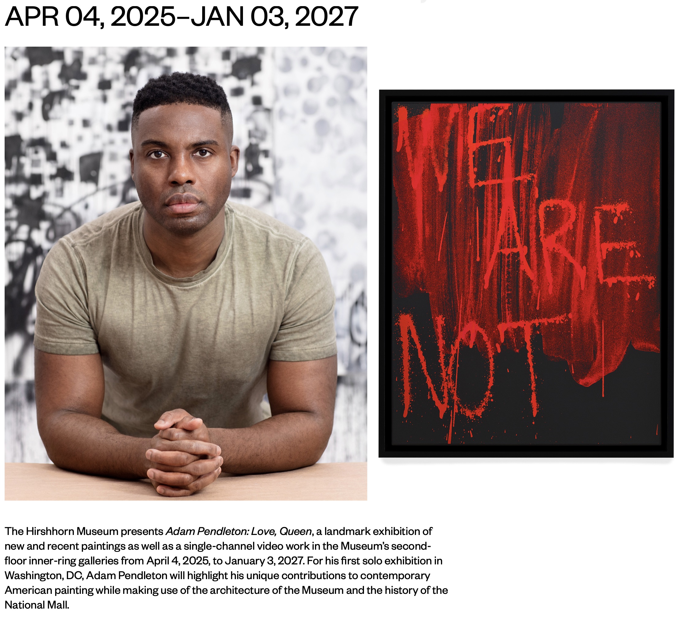Adam Pendleton at Hirshhorn Washington DC